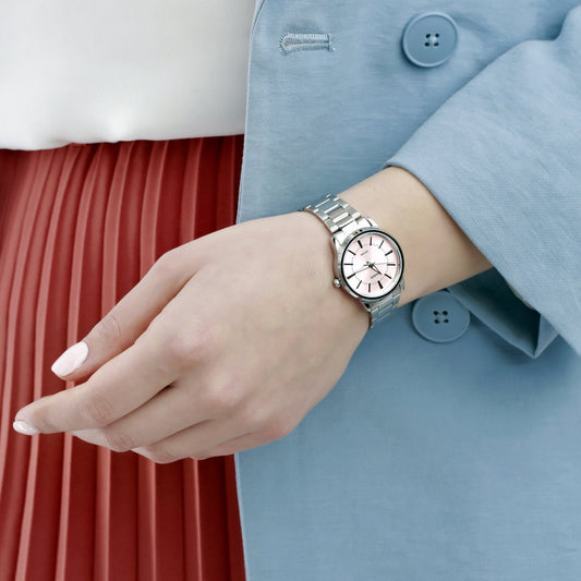 CASIO LTP-1303D-4AVDF - ELEGANT PINK DIAL STAINLESS STEEL WOMEN'S WATCH-i-Watch-2