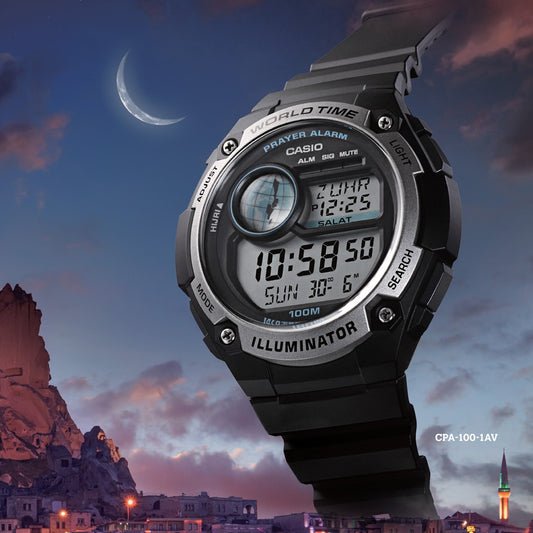 CASIO CPA-100D-1AVDF - ELEGANT ADVENTURER MEN'S WATCH WITH STAINLESS STEEL DESIGN-i-Watch-2