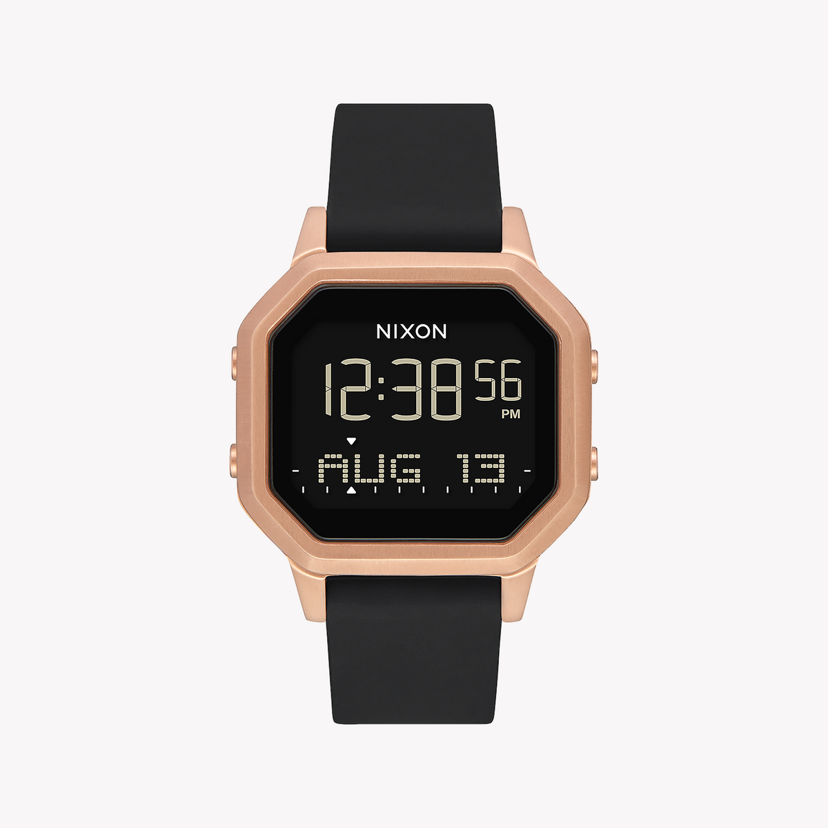 Nixon A1211-1098 BOLD BEAUTY - DYNAMIC DIGITAL DIVA Watch with Black Case & Radiant Gold Band