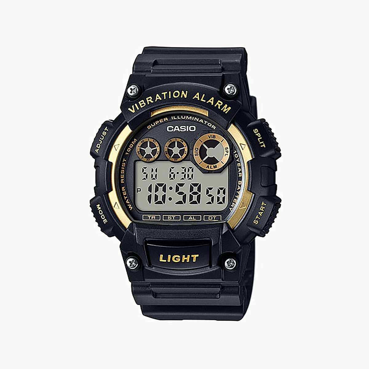 CASIO W-735H-1A2VDF ADVENTURE READY - RUGGED SPORT TIMEPIECE FOR MEN WITH BLACK RESIN BAND