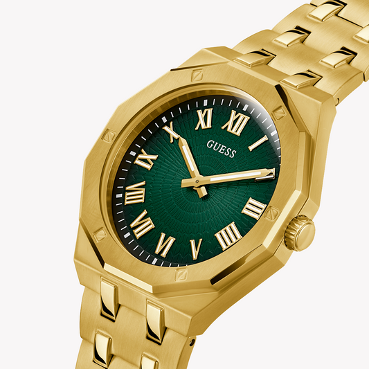 GUESS WATCHES GW0575G2 - Gold & Dark Green Stylish Timepiece-i-Watch-2
