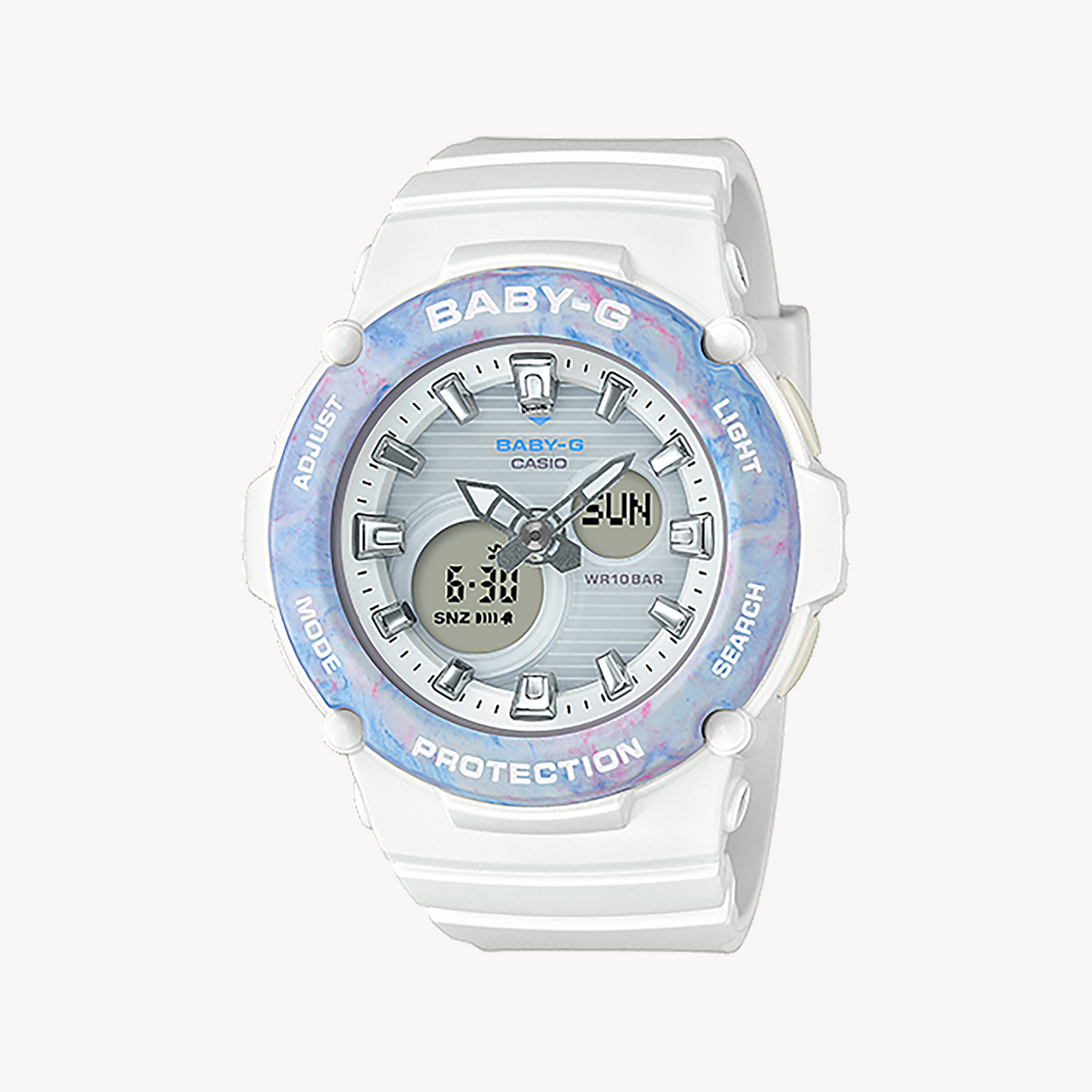 BGA-270M-7ADR BABY-G ADVENTURE TIMEPIECE - VIBRANT WHITE RESIN for Active Women