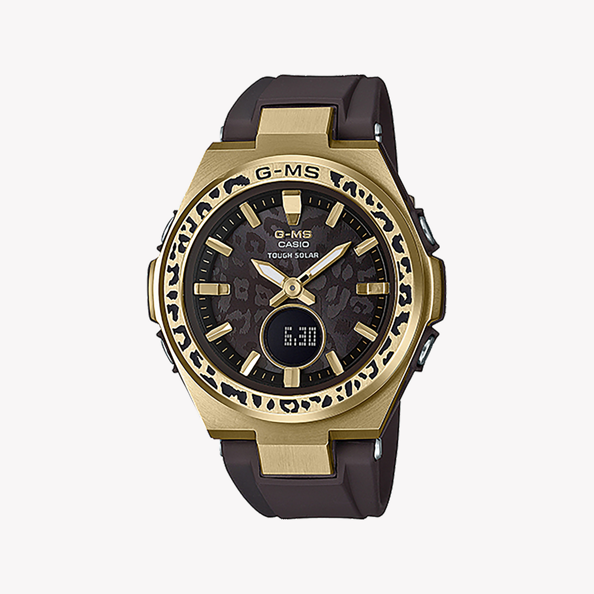 BABY-G MSG-S200WLP-5ADR - SPORTY ELEGANCE WOMEN'S WATCH WITH BROWN & GOLD DESIGN
