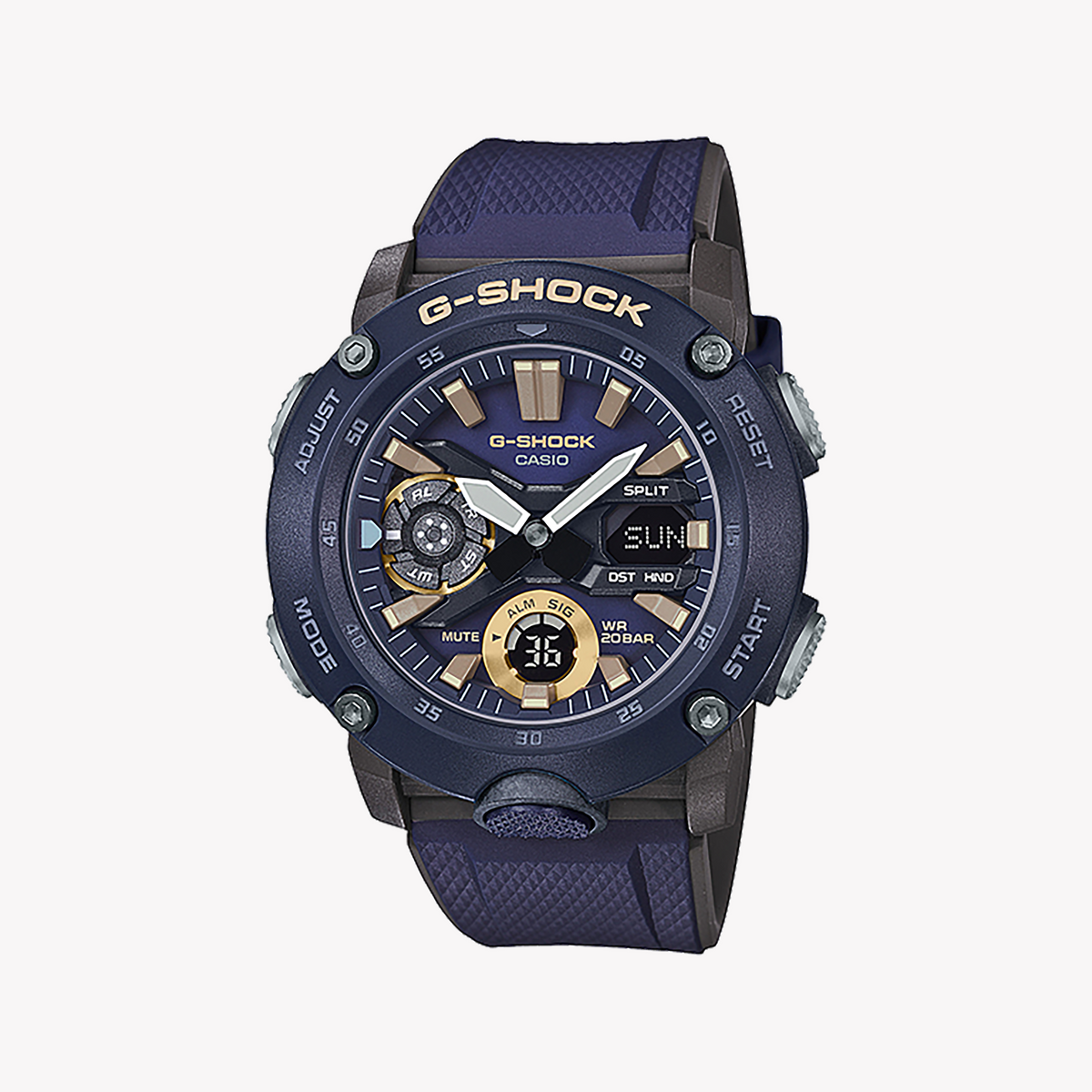 CASIO G-SHOCK GA-2000-2ADR ADVENTURE READY - BOLD BLUE MEN'S WATCH WITH RUGGED DESIGN