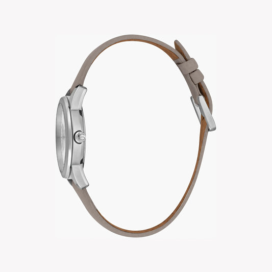 ESPRIT Women's Watch with Silver Stainless Steel Case and Gray Leather Band-i-Watch-2