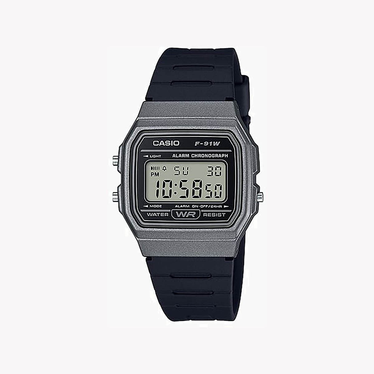 CASIO F-91WM-1B BOLD TIMEKEEPER - SPORTY & FUNCTIONAL MEN'S WATCH with Rugged Design and Precision Features