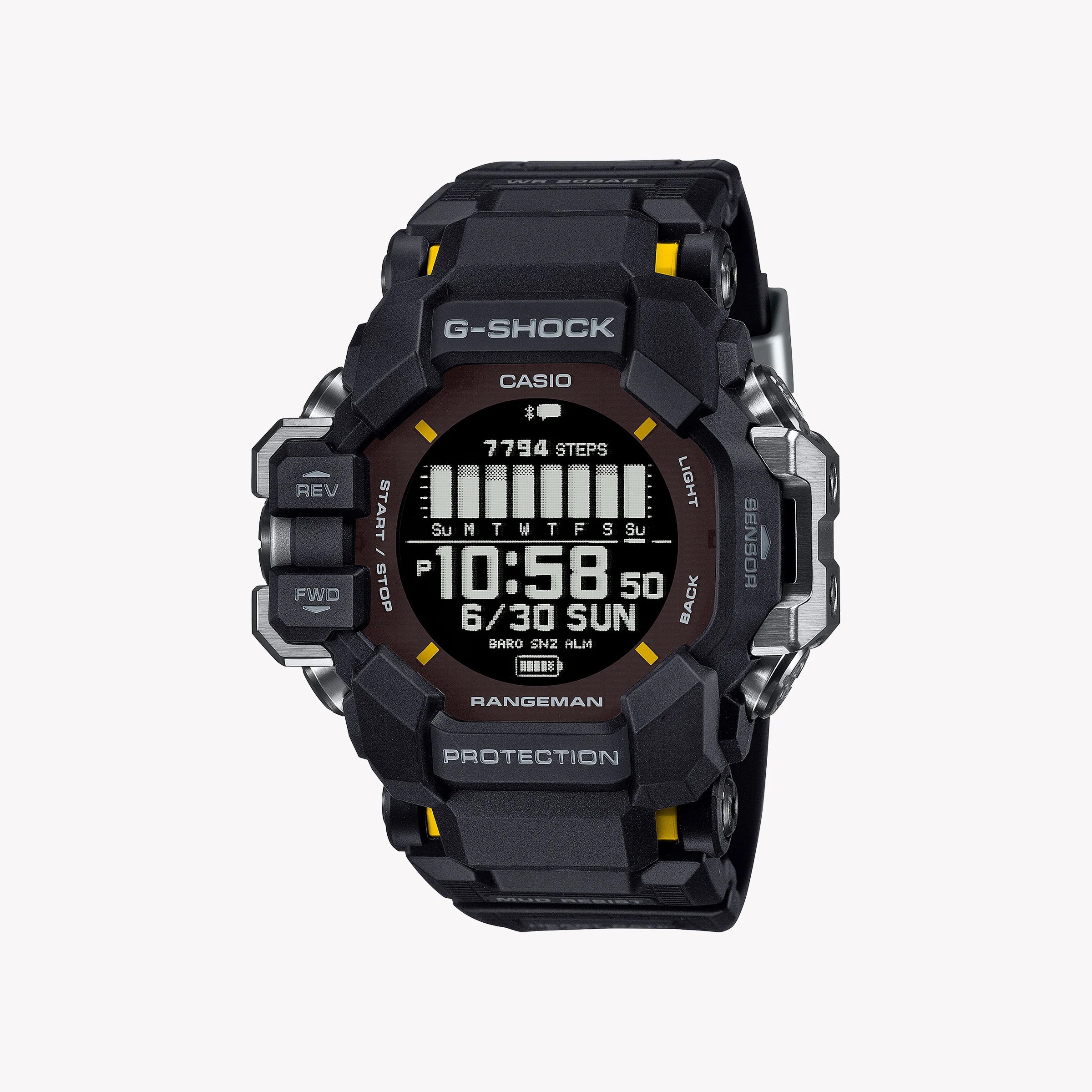 Casio Men's Black Resin Watch, Digital Dial Gpr-H1000-1er – i-Watch