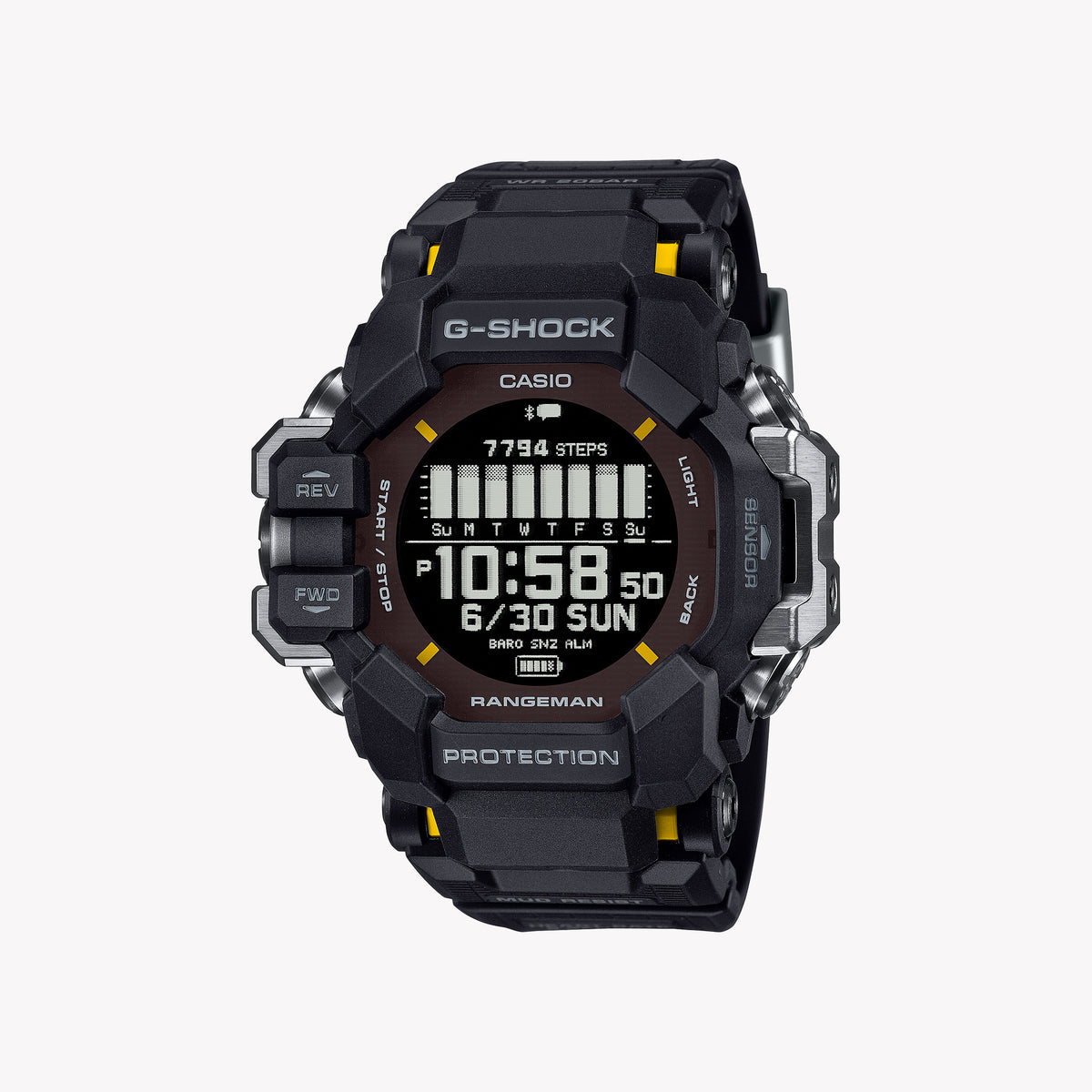 CASIO GPR-H1000-1ER ADVENTURE READY - RUGGED SMARTWATCH FOR MEN WITH BLUETOOTH & WATER RESISTANCE