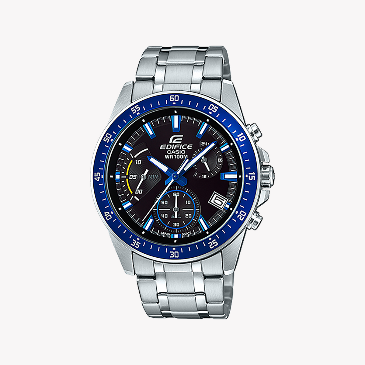 EDIFICE EFV-540D-1A2VUDF - SPORTY ELEGANCE MEN'S WATCH WITH BLUE DIAL & STAINLESS STEEL BRACELET