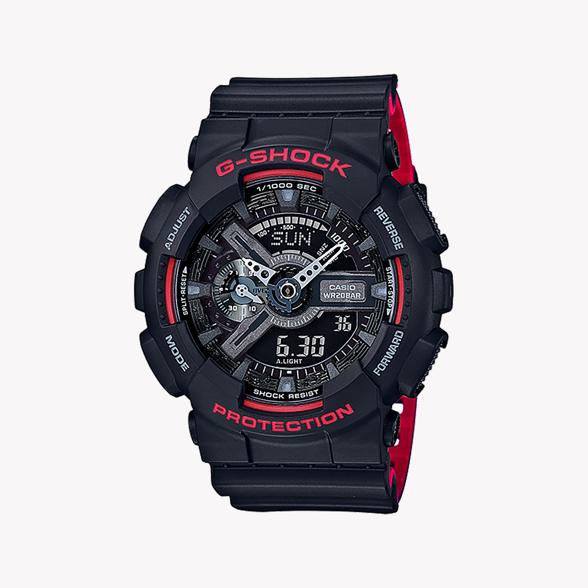 CASIO G-SHOCK GA-110HR-1ADR - BOLD BLACK ADVENTURER MEN'S WATCH