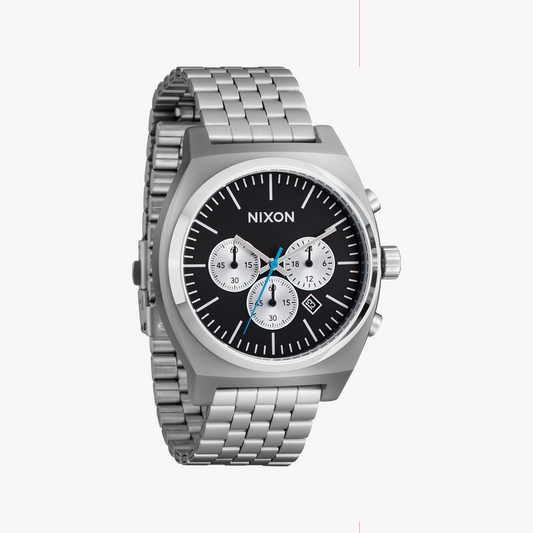 Nixon A972-5266: Chic Sophistication - Sleek Silver Women's Watch with Black Dial-i-Watch-2