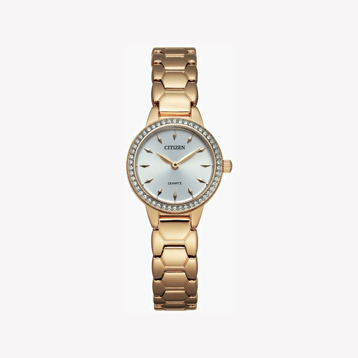 CITIZEN EZ7013-58A RADIANT CHARM - ELEGANT GOLD WOMEN'S WATCH WITH WHITE DIAL & STAINLESS BAND