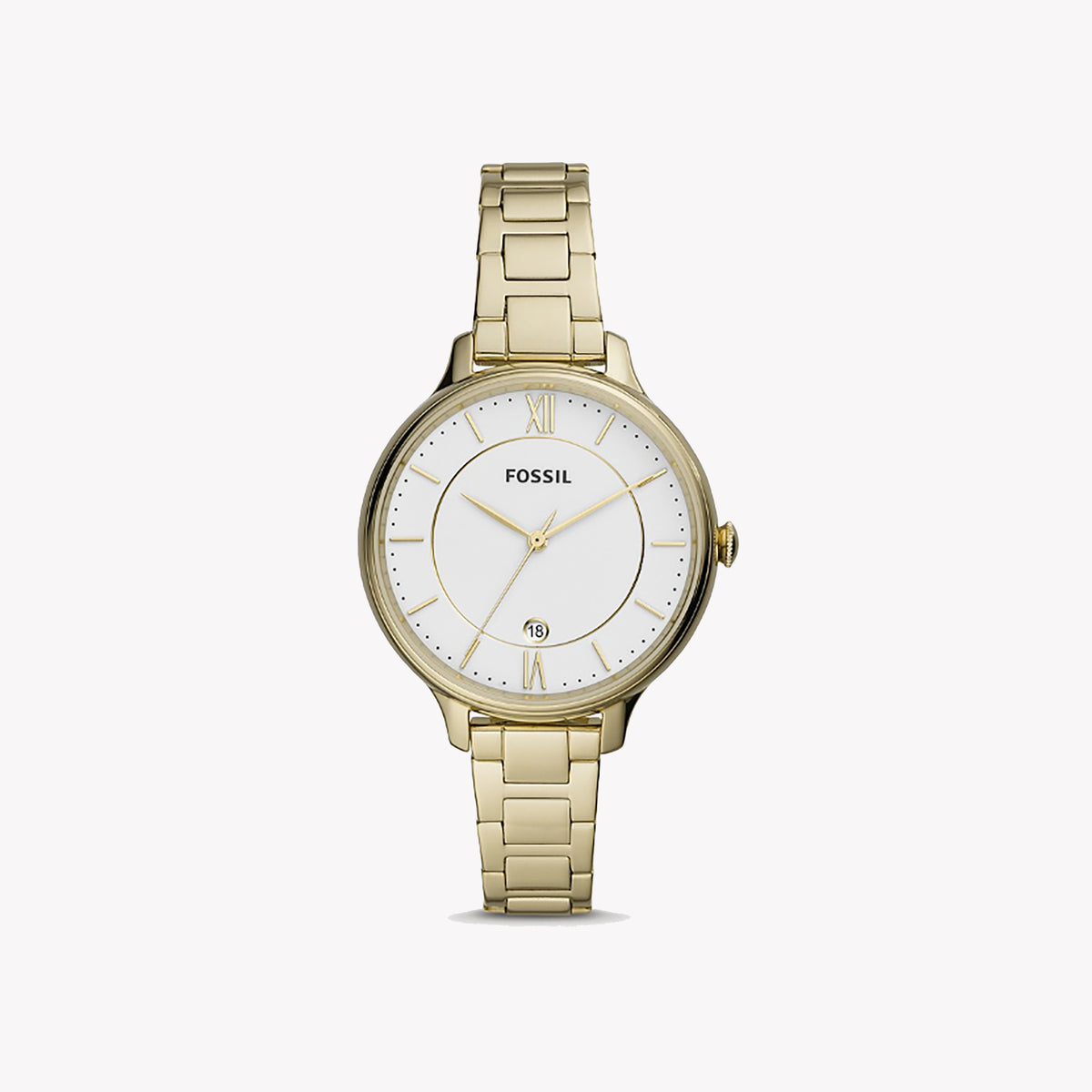 FOSSIL ES4876 TIMELESS ELEGANCE - SOPHISTICATED GOLD WOMEN'S WATCH WITH WHITE DIAL