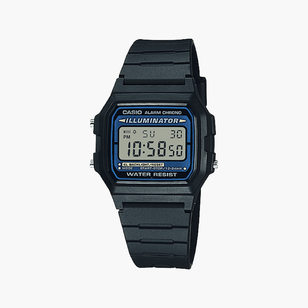 CASIO F-105W-1AWYEF MODERN UTILITY - SLEEK BLACK DIGITAL TIMEPIECE WITH PRACTICAL FUNCTIONS