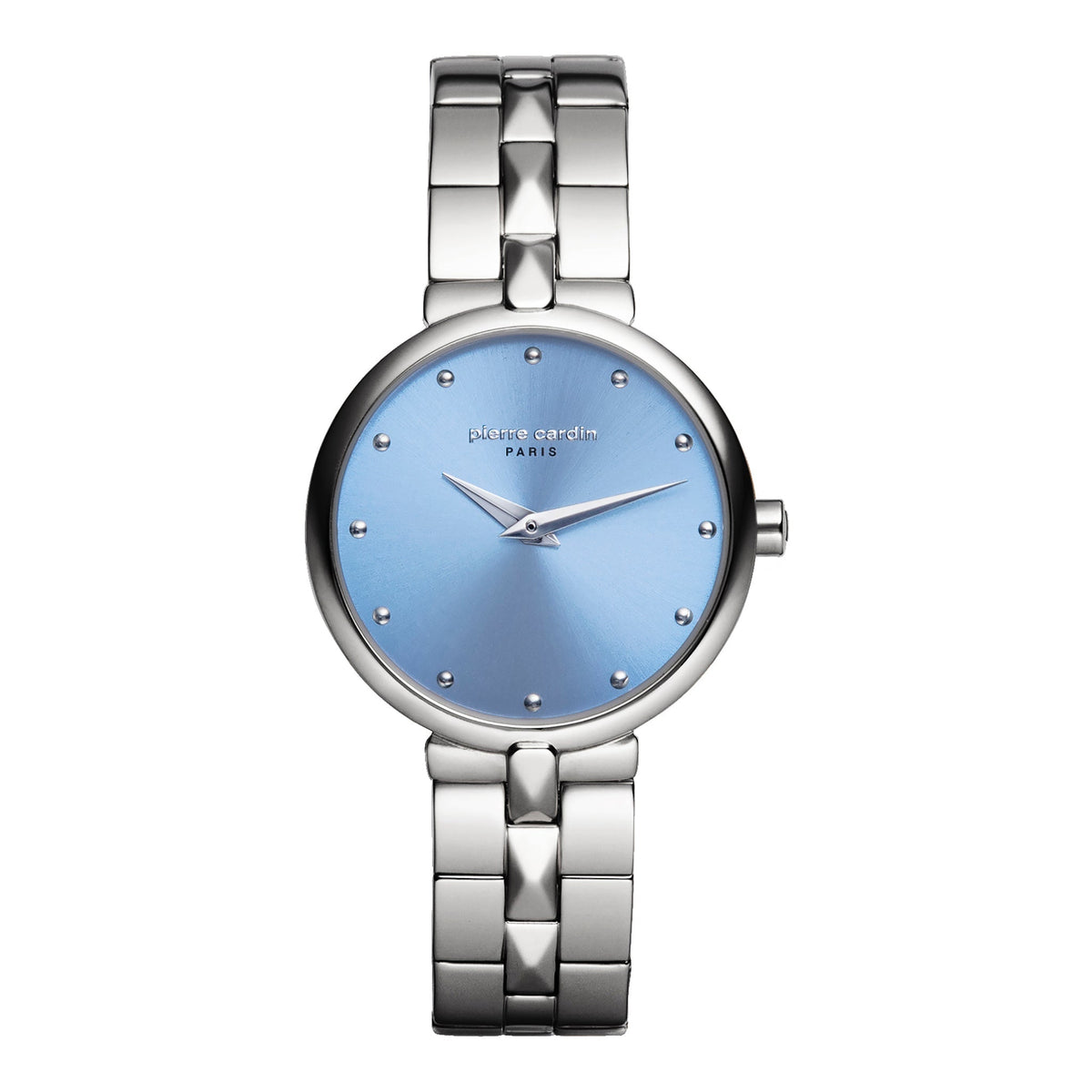 PIERRE CARDIN Women's Watch with Silver Stainless Steel Case and Silver Stainless Steel Band