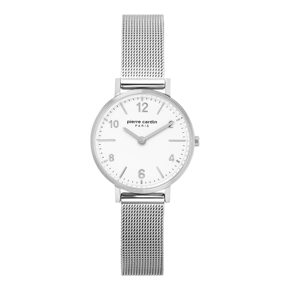 PIERRE CARDIN Women's Watch with Silver Stainless Steel Case and Silver Stainless Steel Band