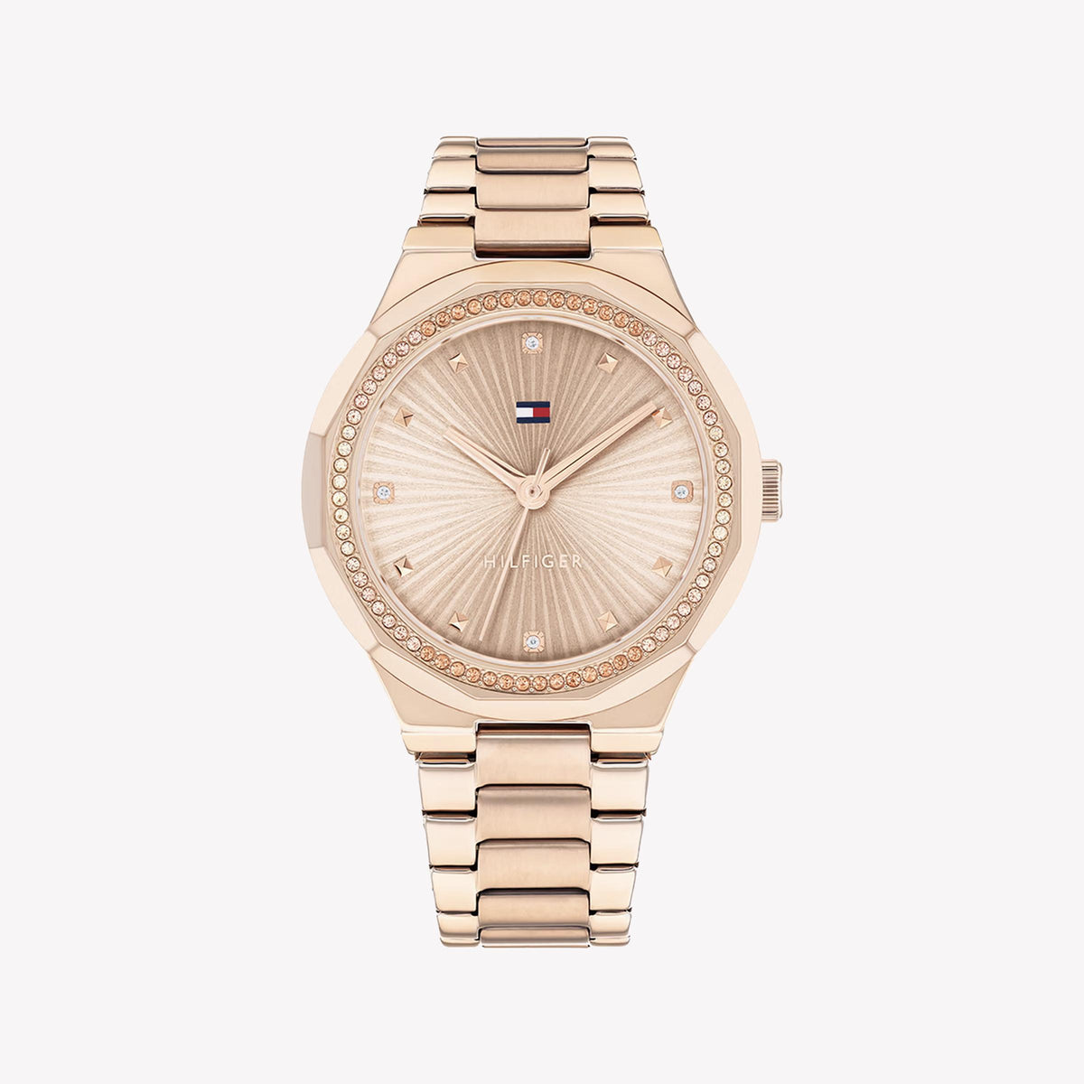 TOMMY HILFIGER 1691640 ROSE GOLD ELEGANCE - STYLISH WOMEN'S WATCH with stainless steel band & chic design