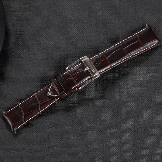 Zink Women's Leather Watch Band - Dark Brown | Zlb006dbws