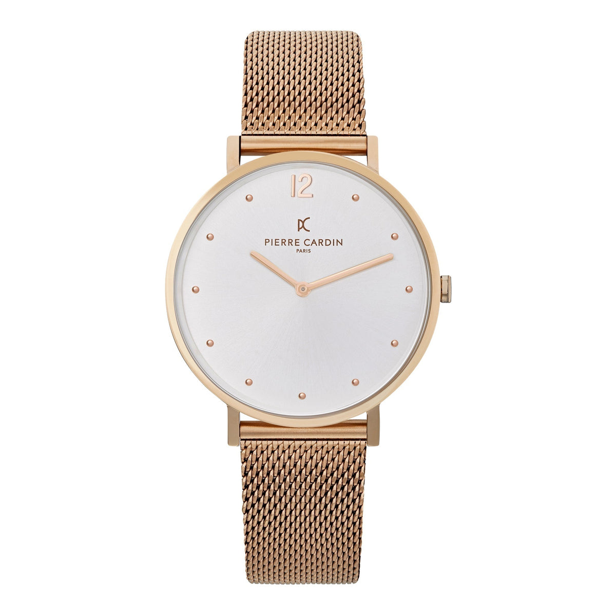 PIERRE CARDIN Women's Watch with Rose Gold Stainless Steel Case and Rose Gold Stainless Steel Band