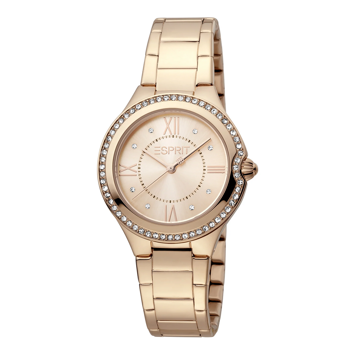 ESPRIT Women's Watch with Rose Gold Stainless Steel Case and Rose Gold Stainless Steel Band
