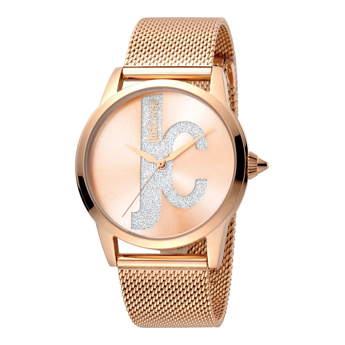 JUST CAVALLI Women's Watch with Rose Gold Stainless Steel Case and Rose Gold Stainless Steel Band