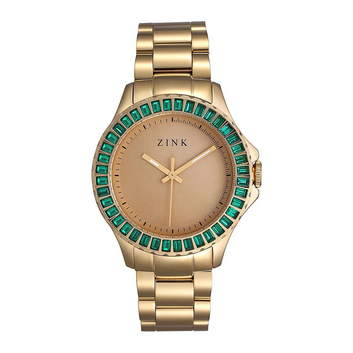 ZINK Women's Watch with Gold Stainless Steel Case and Gold Stainless Steel Band
