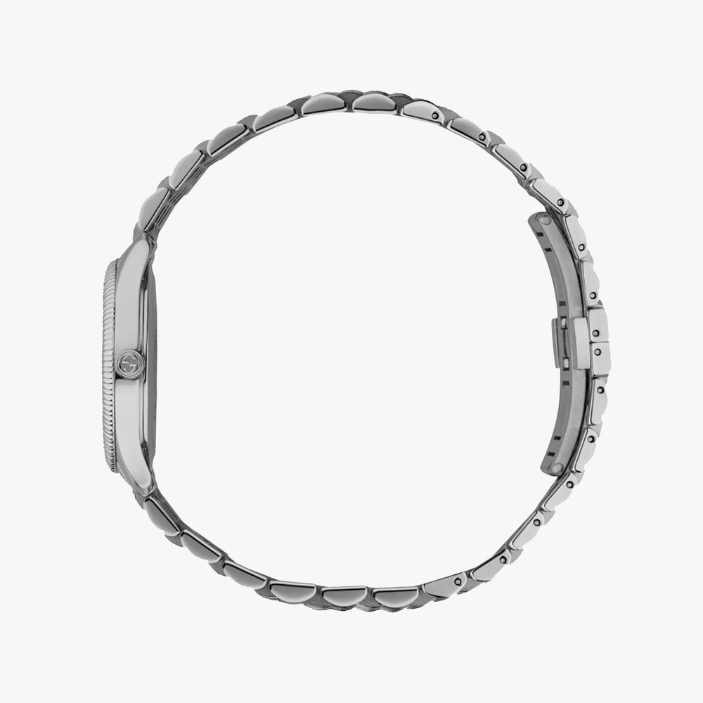 Gucci Women's Silver Stainless Steel Watch, Silver Dial | Ya1265019 by i-watch