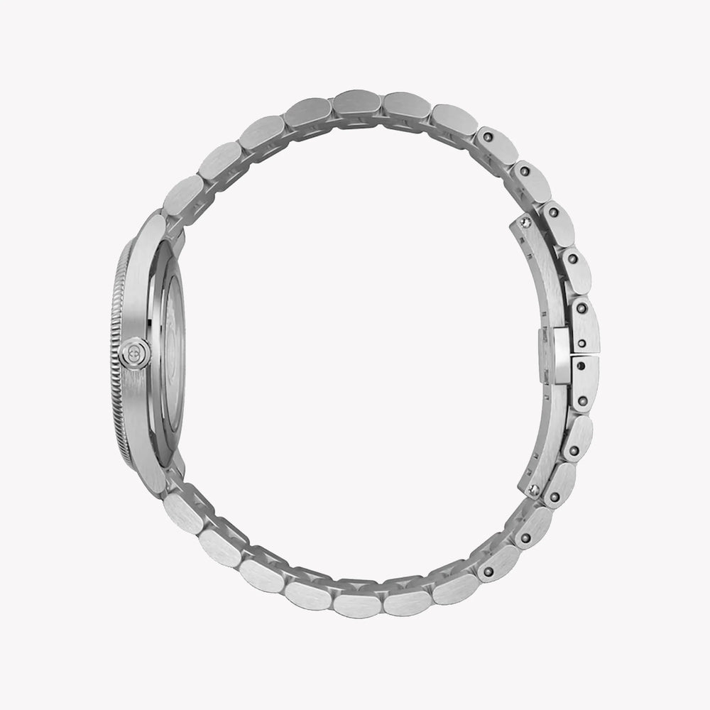 Gucci Men's Silver Stainless Steel, Blue Dial | Ya126389 by i-watch