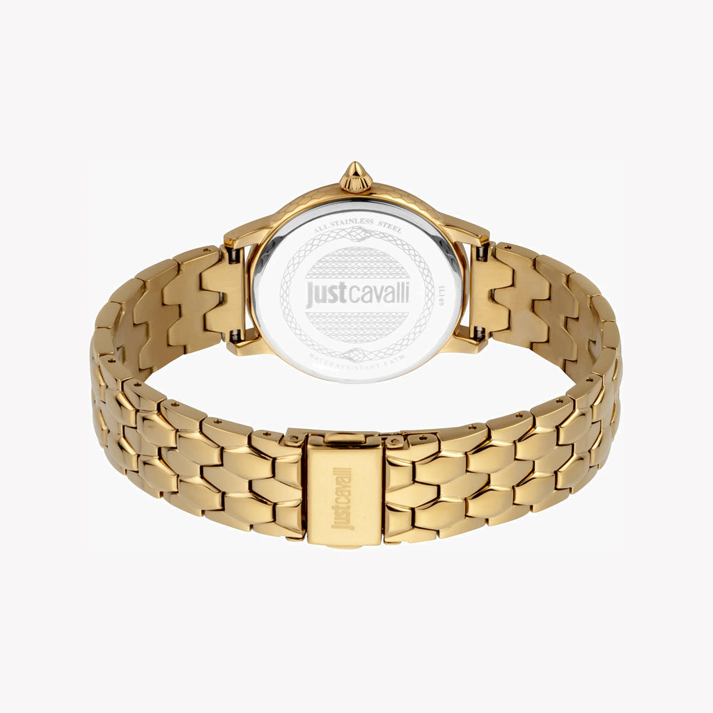 JUST CAVALLI Women's Watch with Gold Stainless Steel Case and Gold Stainless Steel Band-i-Watch-4