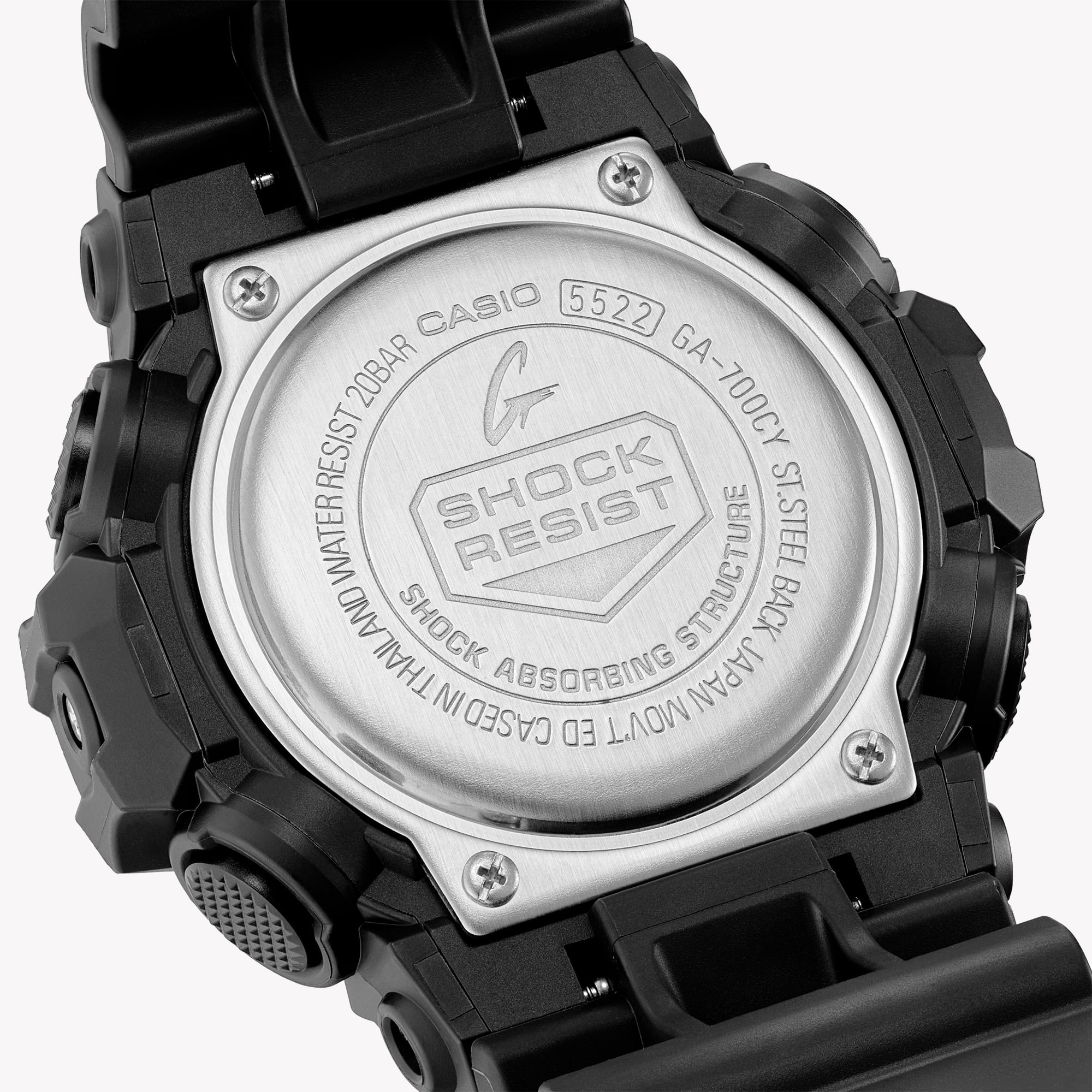 CASIO G-SHOCK GA-700CY-1ADR DYNAMIC ADVENTURER - MEN'S BOLD BLACK RESIN TIMEPIECE