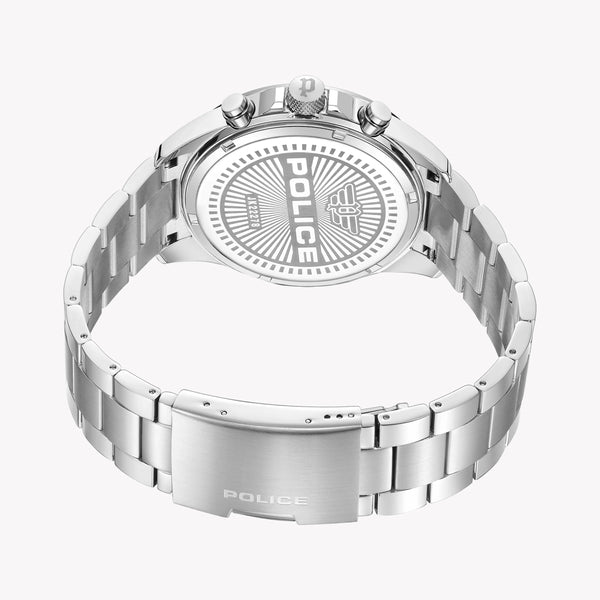 Police Men's Silver Stainless Steel Watch, White Dial | Pewjk2227805 by i-watch