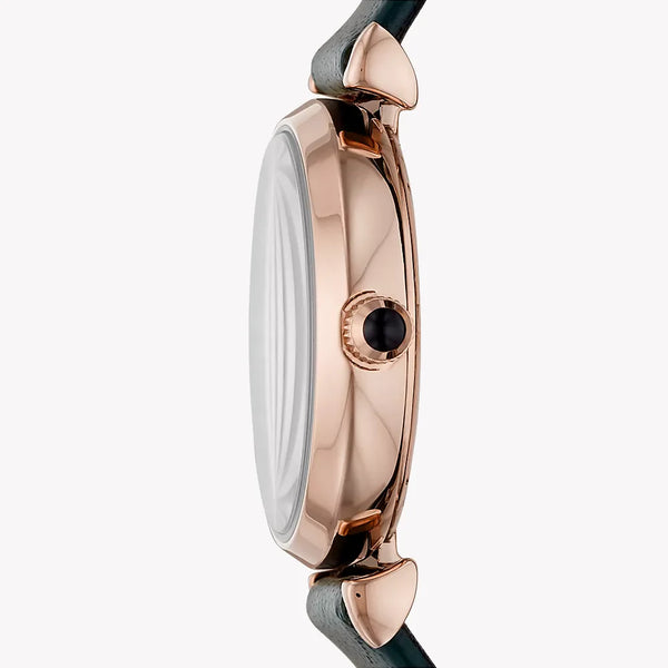 Emporio Armani Women's Rose Gold Watch, Black Dial | Ar11400 by i-watch