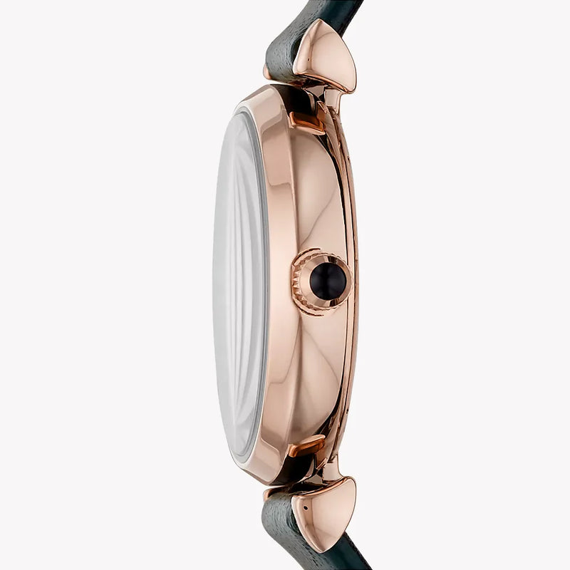 Emporio Armani Women's Rose Gold Watch, Black Dial | Ar11400 by i-watch