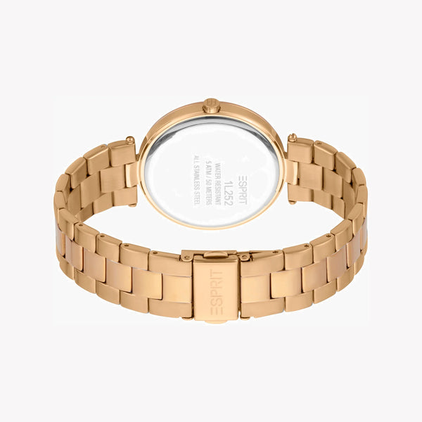 Esprit Women's Rose Gold Stainless Steel Watch, Silver Dial | Es1l123m0055 by i-watch