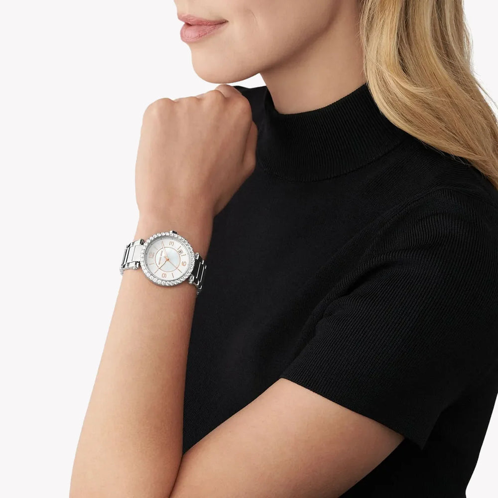 Michael Kors Women's Silver Stainless Steel Watch, White Dial | Mk4694 by i-watch