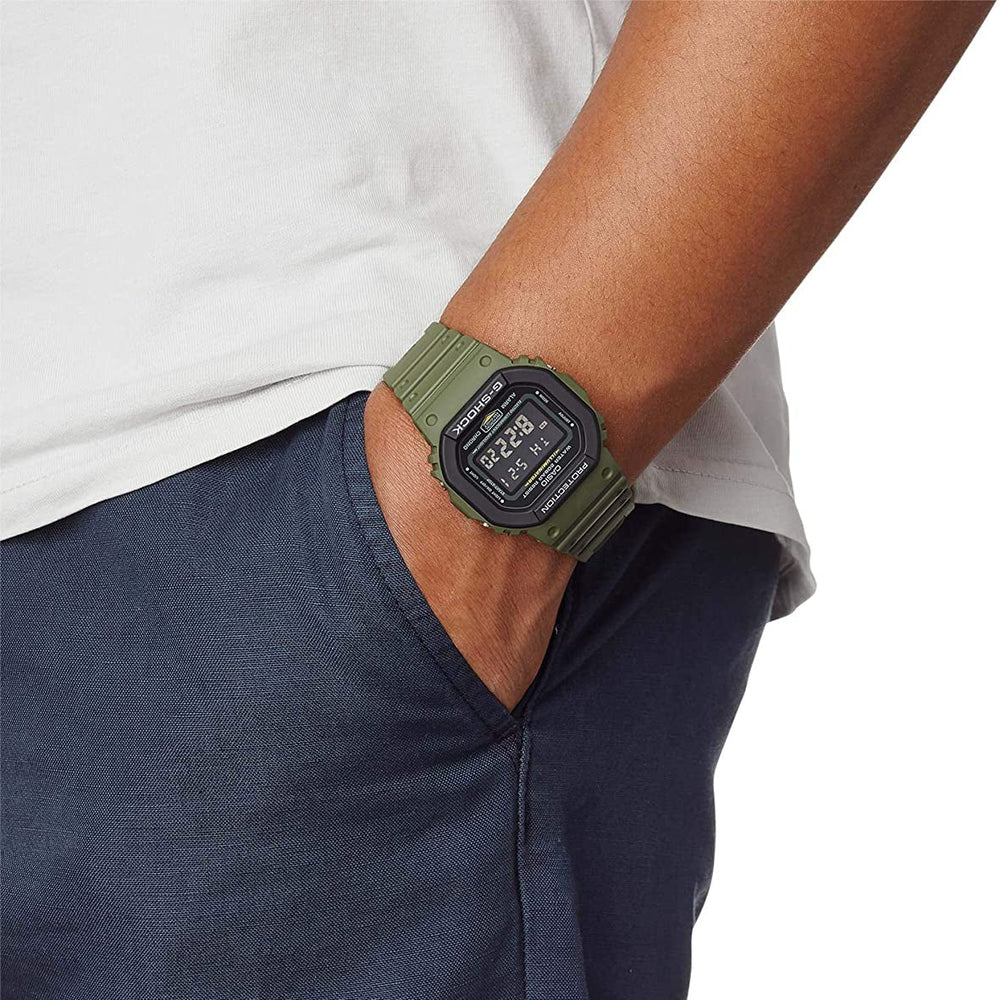 Casio G-Shock Dw-5610su-3dr - Bold Green Resin Men's Watch For Adventure & Style by i-watch
