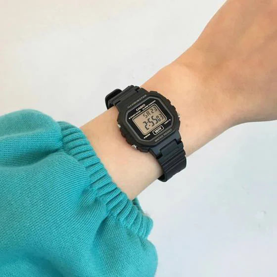 Casio Women's Black Resin Watch, Digital Display | La-20wh-1adf by i-watch