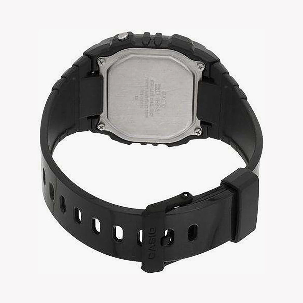 Casio Unisex Resin Watch, Black Digital Display | W-215h-8a by i-watch
