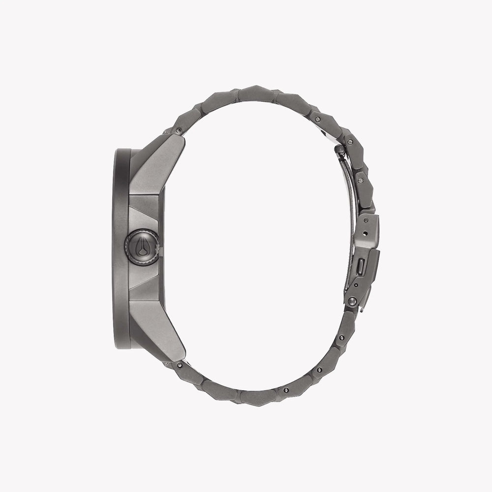 Nixon Men's Grey Stainless Steel Watch, Blue Dial | A346-2340 by i-watch