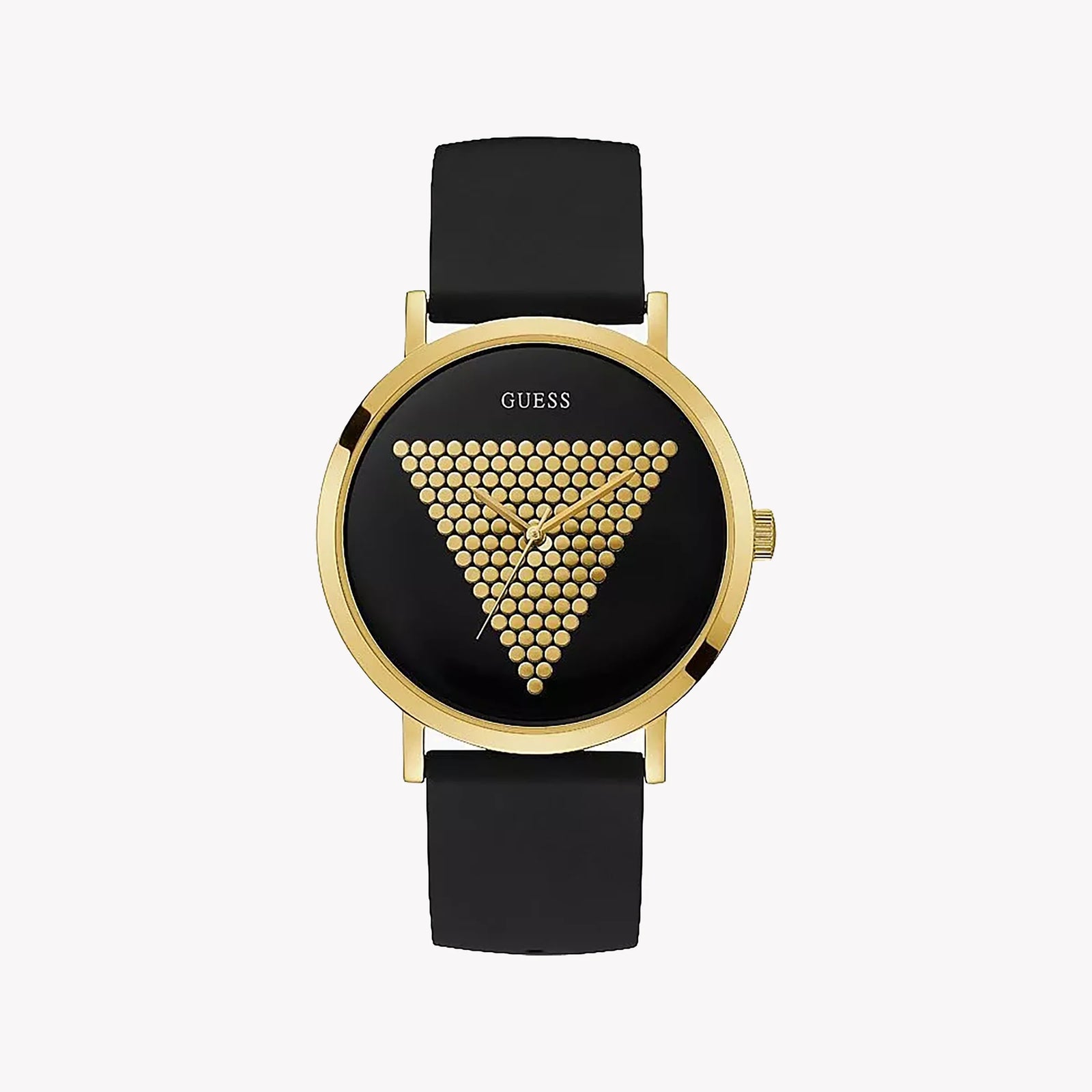Guess Women's Gold Watch, Black Silicone Band | W1161g1 by i-watch
