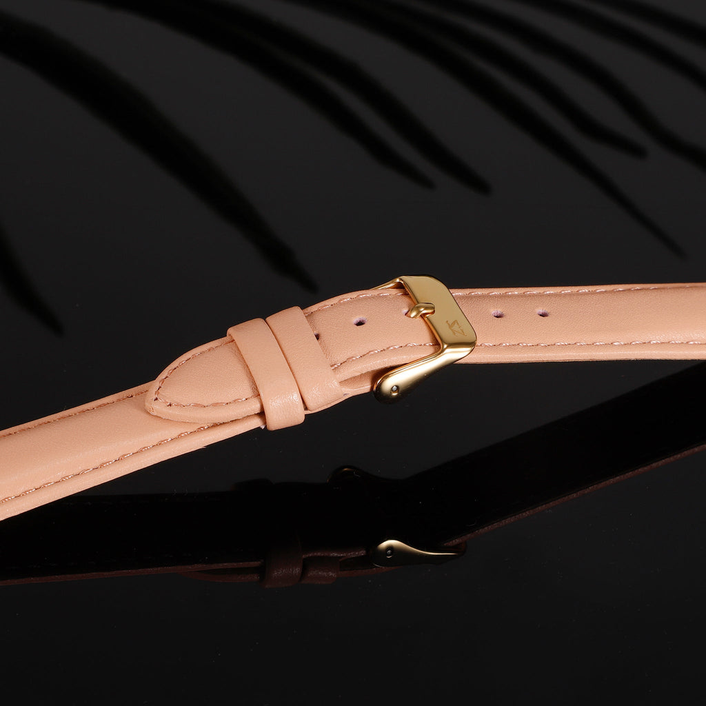 Zink Women's Leather Watch Band - Beige | Zlb007spg