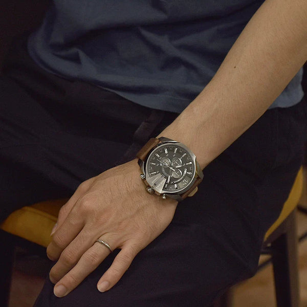 Diesel Men's Silver Stainless Steel Watch, Grey Dial | Dz4290 by i-watch