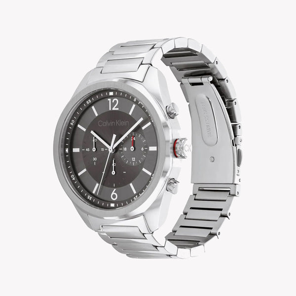 Calvin Klein Men's Silver Watch, Black Dial | Mod. 25200264 by i-watch