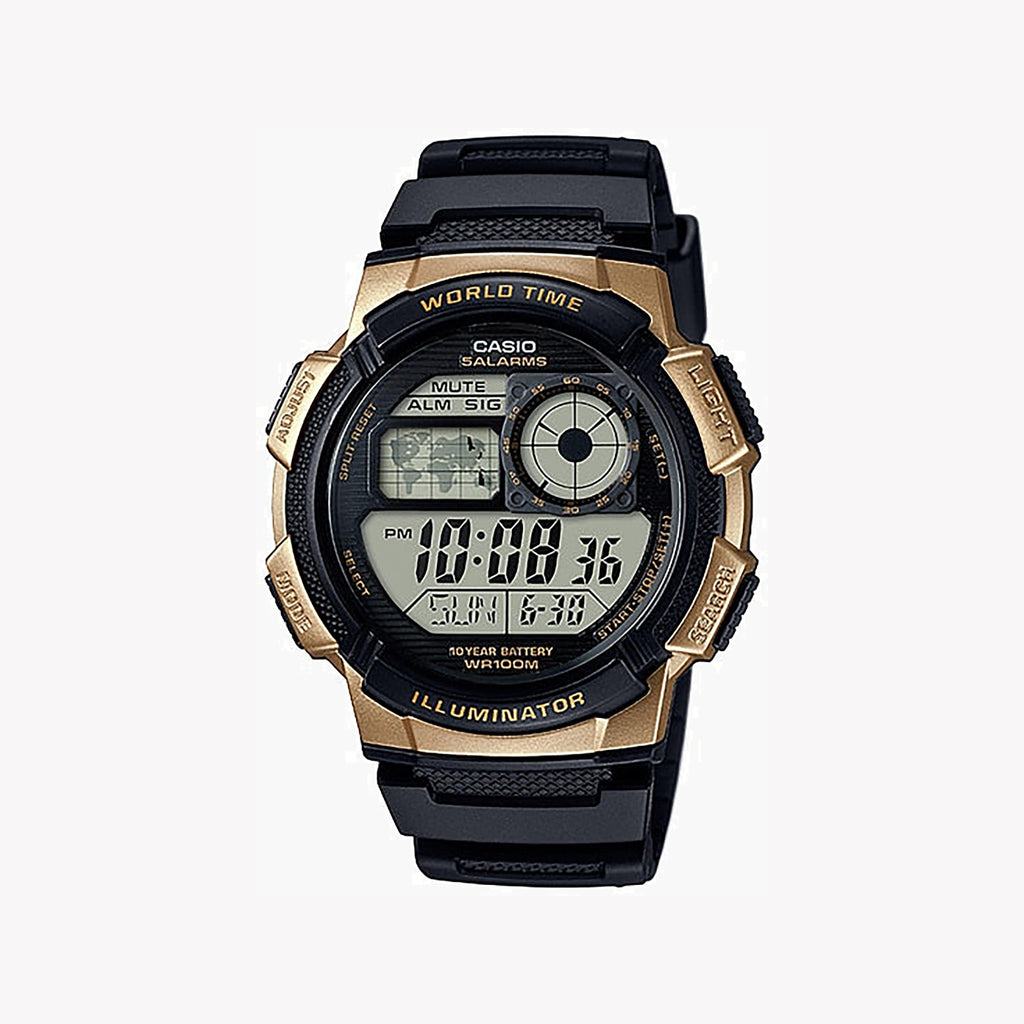 CASIO AE-1000W-1A3VDF SPORTY ELEGANCE - MEN’S RESIN TIMEPIECE FOR ADVENTURE & STYLE