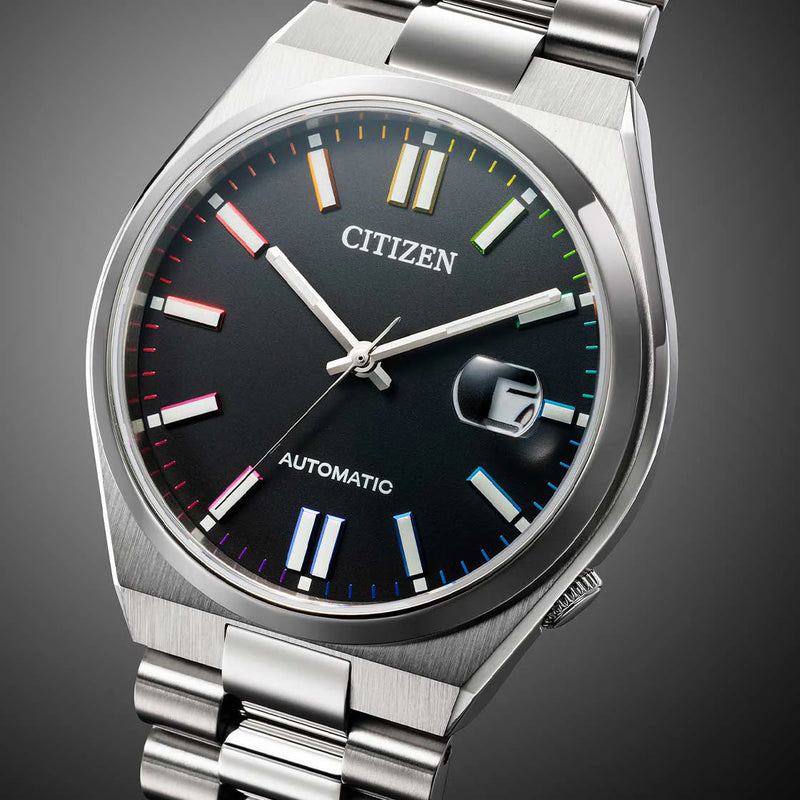 Citizen Men's Silver Stainless Steel, Black Dial | Nj0151-53e by i-watch