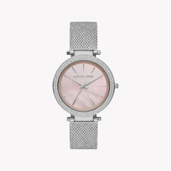 Michael Kors Women's Silver Stainless Steel, Pink Dial | Mk4518 by i-watch