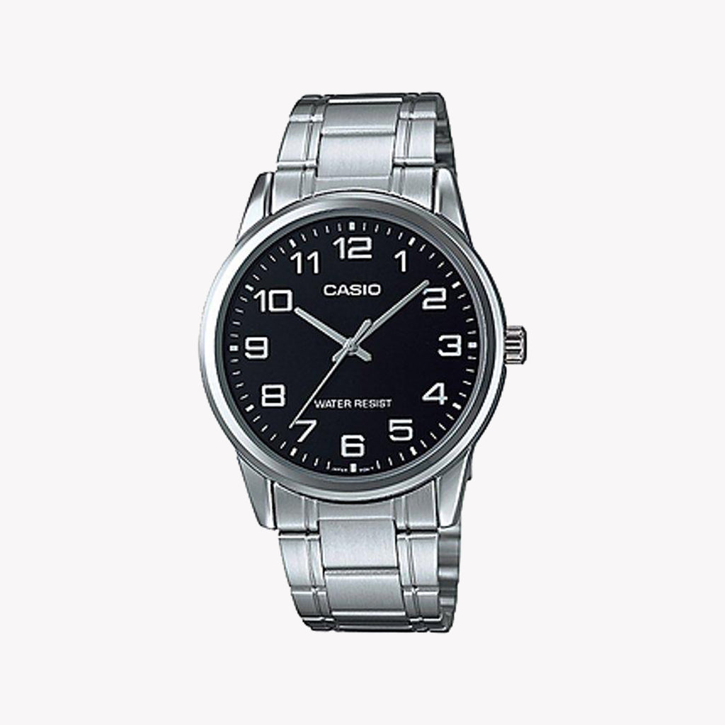 MTP-V001D-1BUDF - TIMELESS ELEGANCE UNISEX WATCH WITH SLEEK SILVER DIAL & STAINLESS STEEL BRACELET