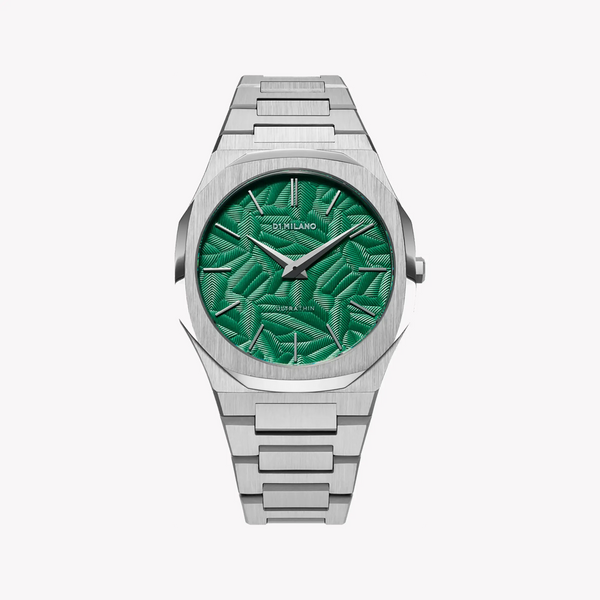 D1 MILANO Men's Silver Watch, Green Dial | D1-UTBJ34 by i-watch