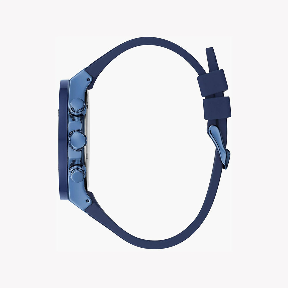Guess Men's Blue Silicone Watch, Blue Dial | Gw0057g3 by i-watch