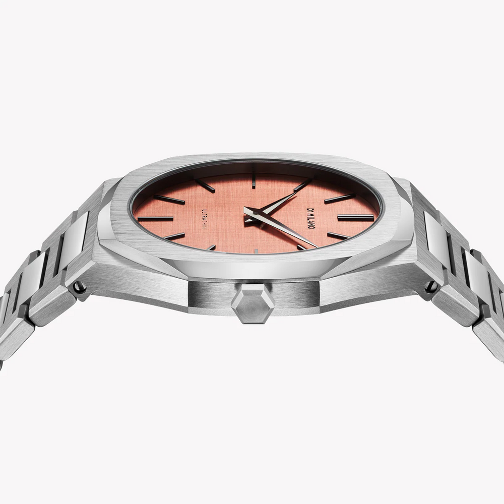 D1 MILANO Men's Silver Watch, Rose Gold Dial | D1-UTBJ26 by i-watch